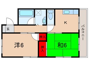 グリーンハイツの物件間取画像